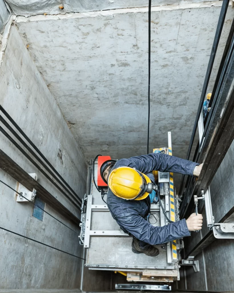 Installations des Guides d'ascenseurs